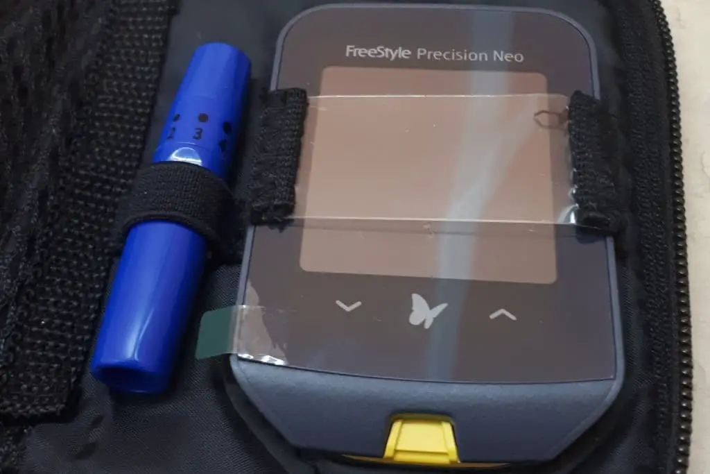 Glucose monitor for testing glucose